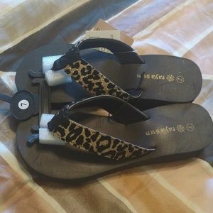 Glittery Leopard Sandals/Flip Flops